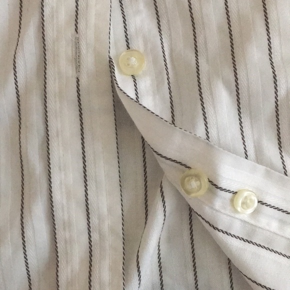 Charter Club Woman Pinstriped Button-Down - Picture 4 of 4